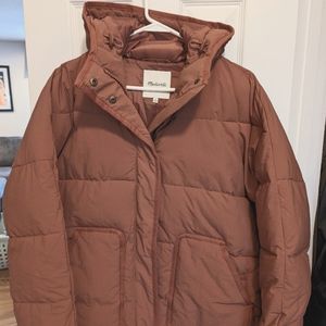 Madewell quilted puffer jacket, size M